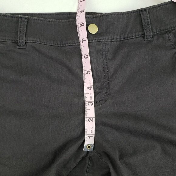 Athleta Skinny Cargo Pant Womens 6 Gray/Brown Casual Nylon Blend Zip Pocket - Picture 8 of 10